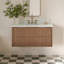 Meuble-lavabo rectangulaire simple 43 po avec comptoir en marbre blanc de Carrare de 1,5 po Mulloy-1364576614-1364576609