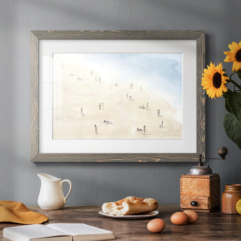 Beach Goers III, H 22 po x l 32 po x P 1,5 po, Gris