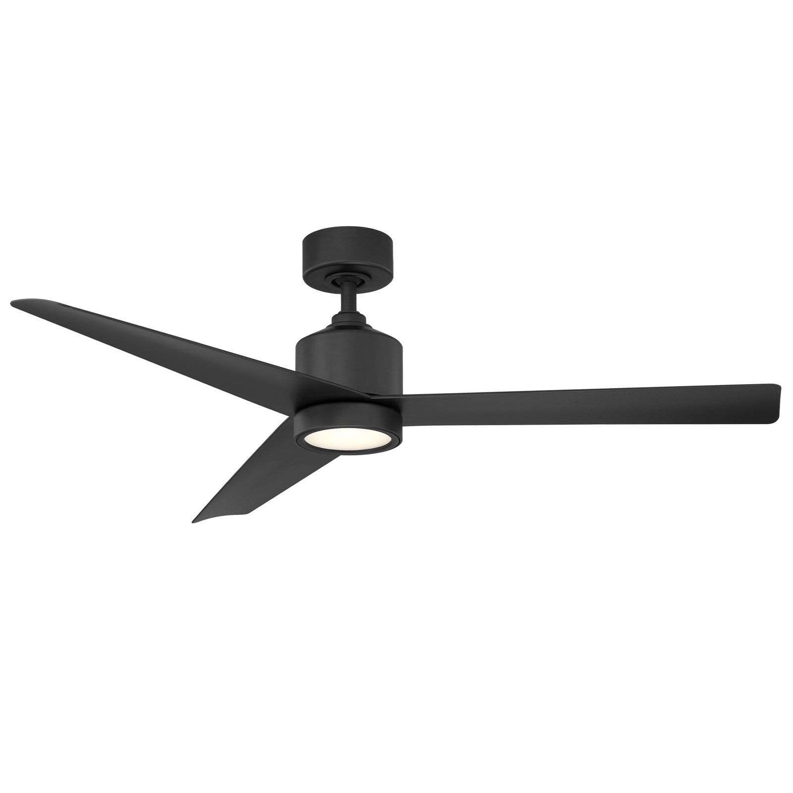 54" Lotus 3 - Blade Outdoor Smart Ceiling Fan with Remote Control and LED Light Kit Included, Works With Alexa and iOS or Android App