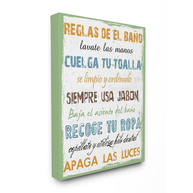 Re Douglas De El Bano - reproduction d'art textuel sur toile, H 20 po x l 16 po, Toile tendue