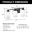 Luminaire de salle de bain 3 lumières Sleek Modern