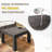 Outdoor Chaise Lounge Set with Table