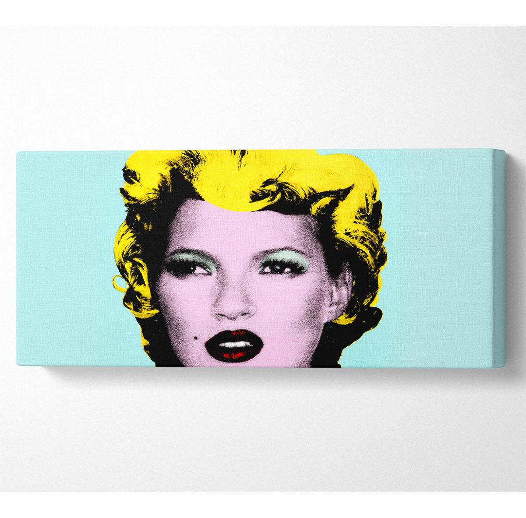 Kate Moss Panoramaleinwand