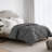 Comforter – Grey – Queen / Down Alternative / Lightweight, All-Season, Diamond Stitched With Double Piping