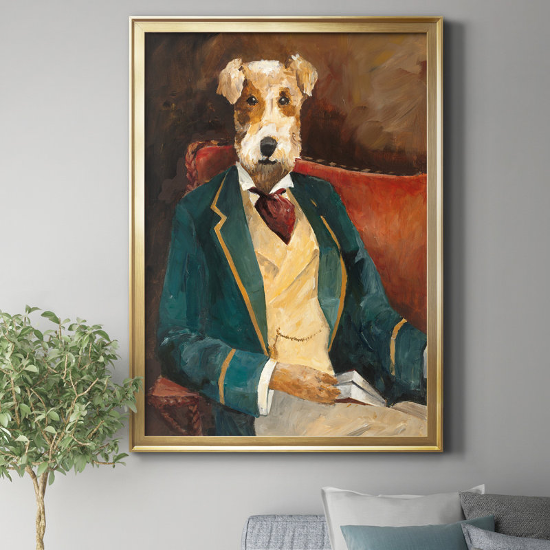 Edar Allen Paw - reproduction d'art sur toile, Doré, H 26,5 po x l 36,5 po x P 1,5 po