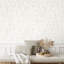 Salt Collection Shimmer Calma Paper Strips Design 10.05m x 53cm Wallpaper Roll-93720815