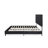 [Ship To Canada Only] King-Size Upholstered Platform Bed Frame With Contemporary Tufted Waffle Stitching, Easy Assembly, Black