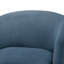 Fauteuil d'appoint pivotant en tonneau - bleu-113286085