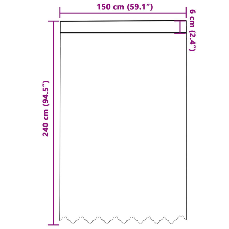 Sheer Curtain, 150cm Width x 240cm Drop