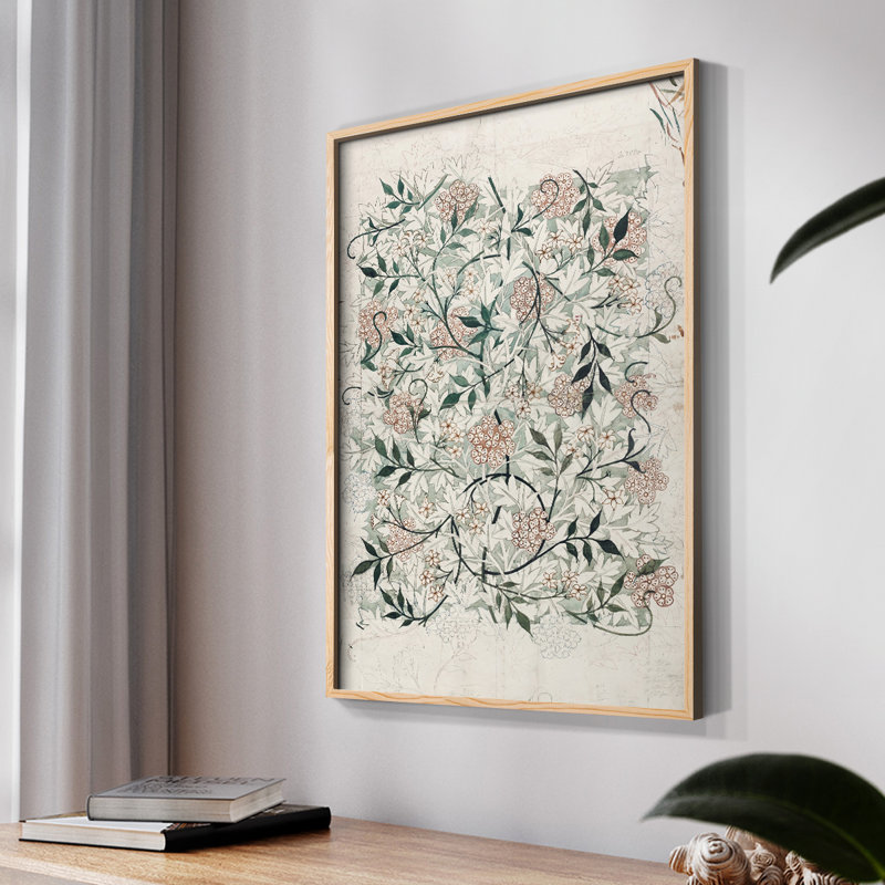 William Morris, reproduction encadrée XXXVII, Noir, H 14 po x l 11 po