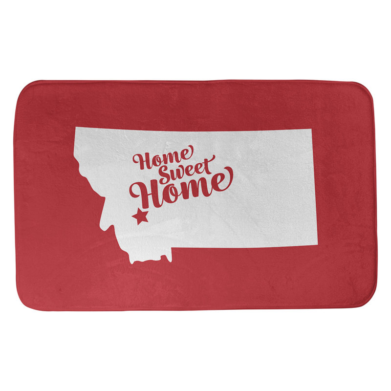 Tapis pour salle de bain butte doux, l 17 po x L 21 po, Rouge