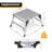 34" Aluminum Folding Work Platform Step Ladder Non-Slip Work Bench Drywall Ladder Step Stool