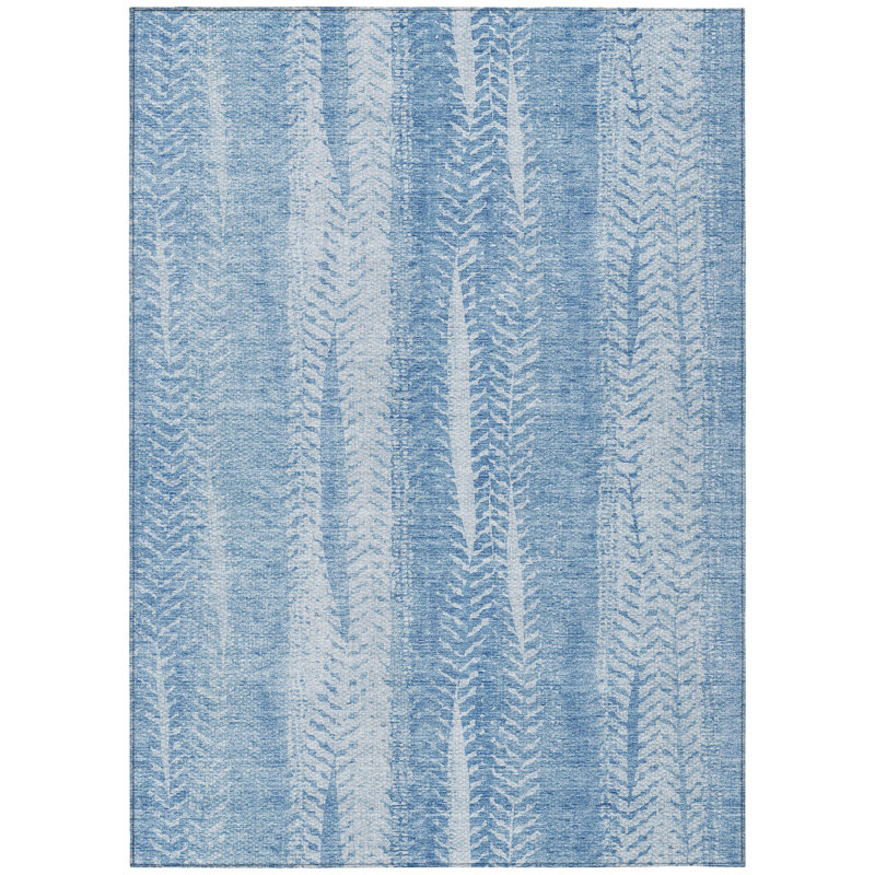 Rennen Washable Abstract Indoor / Outdoor Rug, Rectangle 9' x 12'