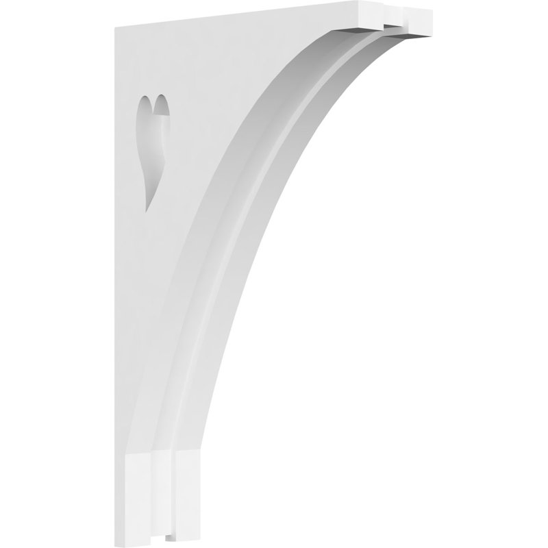 Corbeau en PVC de qualité architecturale Winston, H 9 po x l 5,5 po x P 1,875 po
