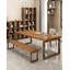 Grand bureau de travail scandinave en bois massif-1516512004