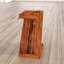 Solid Wood Pedestal End Table