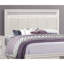 Grand lit blanc moderne avec tiroirs et tête de lit tapissier en similicuir, décorations argentées, meubles de chambre à coucher en bois, finition de rangement sans sommier nécessaire, paillettes, meubles