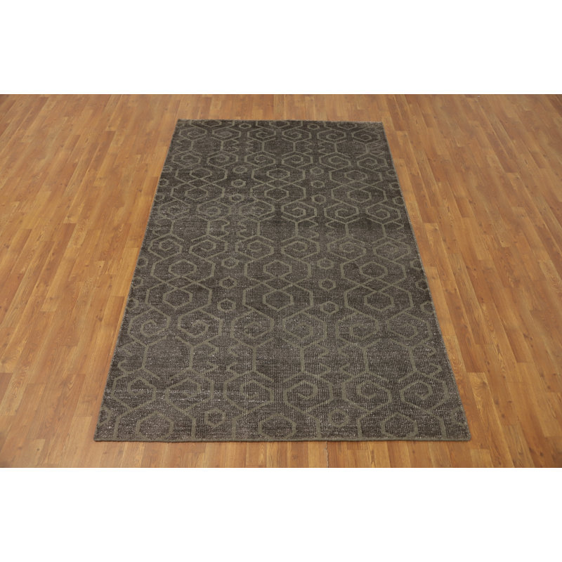 Geometric Moroccan Indian Area Rug 5x8