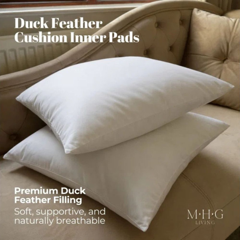 Indoor / Outdoor White Square Cushion Pad