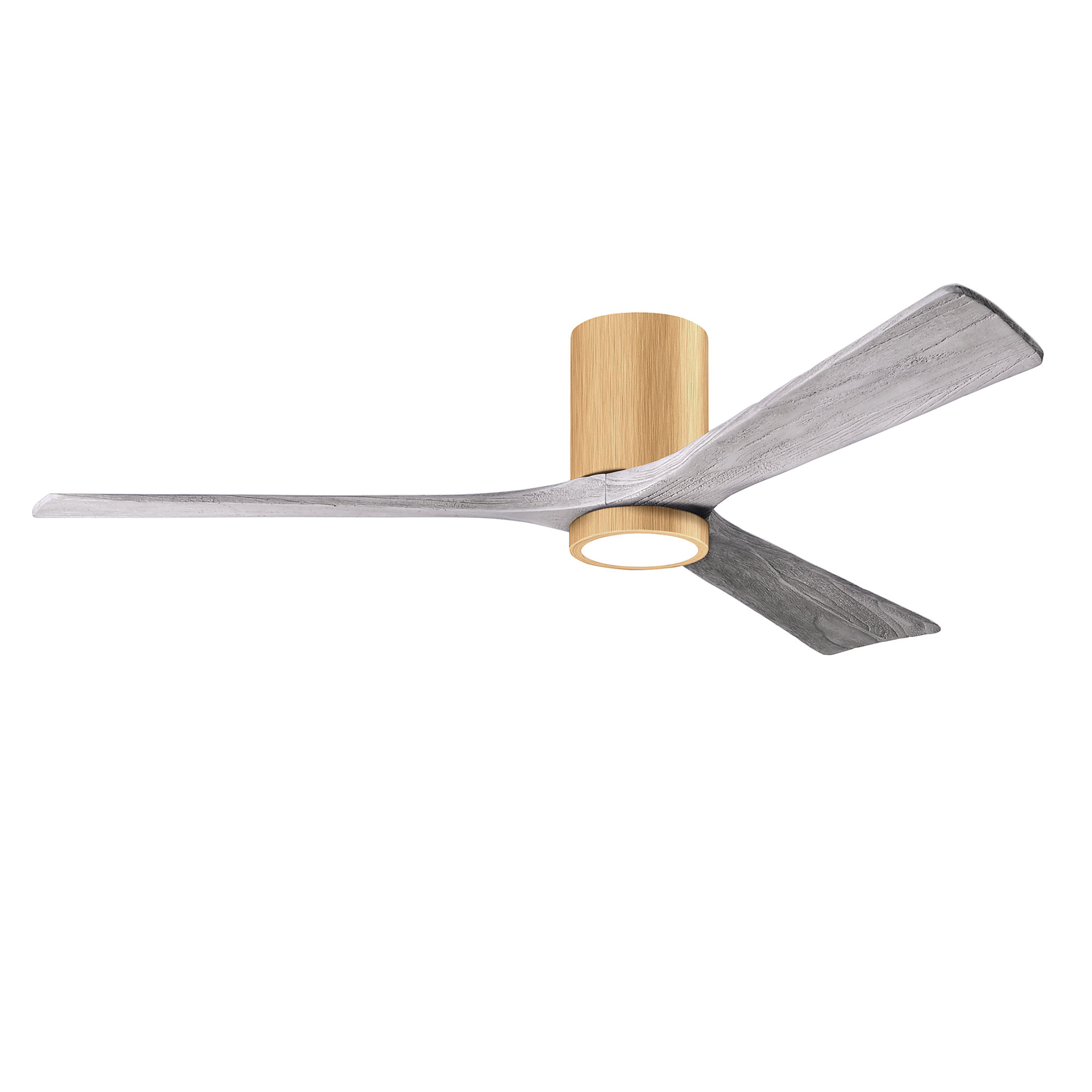 Olivier 3 Blade Ceiling Fan with LED Light Kit, 60", Light Maple, Barn Wood Tone