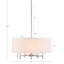 Lustre tambour 5 lumières blanc-933262523