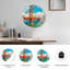 Horloge murale en verre Golden Gate-119213786