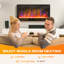 Belfry Heating 91.4cm W Black Electric Fireplace