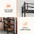 Space-saving Loft Bed Iron Modern Multi-function