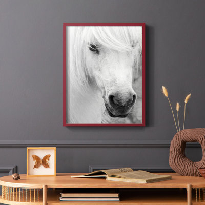 «Island Pony I», reproduction encadrée - bois massif