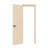 DEPOT E-SHOP 24 in. x 80 in. PVC AquaDoor Kit - Waterproof Interior Slab Door with Adjustable WPC Frame, Weatherstrip and Trim Molding for Bathroom, Kitchen and Laundry Room - Light Oak
