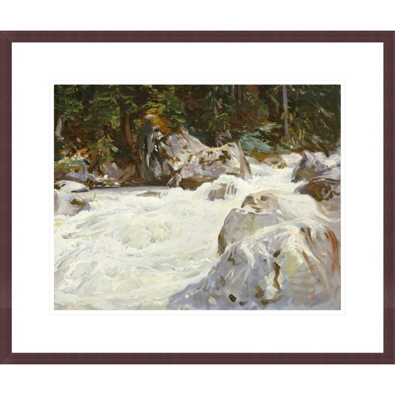 Un torrent en Norvège par John Singer Sargent, impression giclée sur cadre, H 17,75 po x l 21,01 po