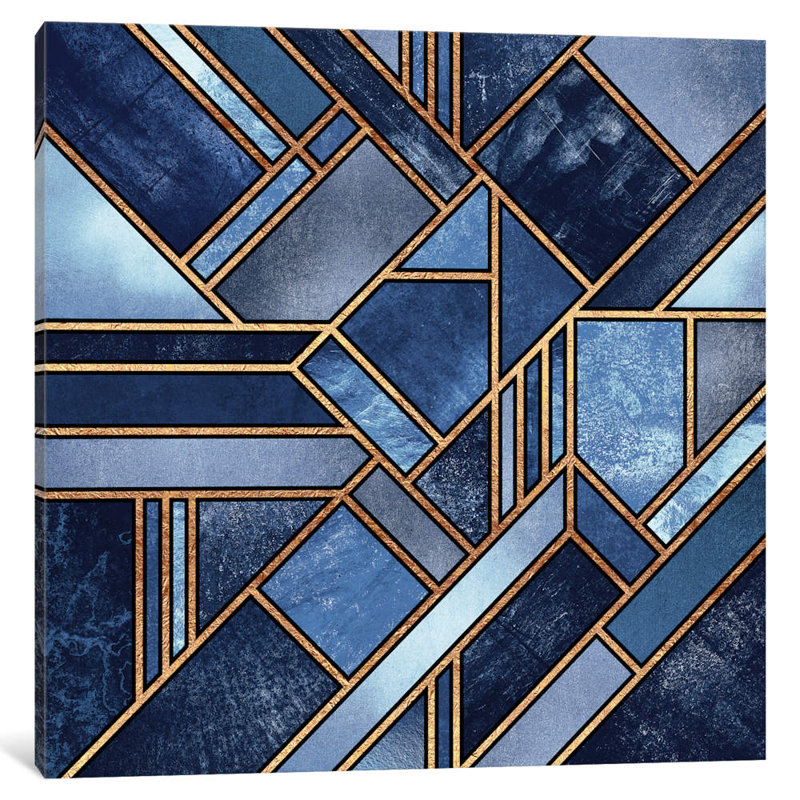 Blue City by Elisabeth Fredriksson - Print on Canvas, Wrapped Canvas, 45.72 cm H x 45.72 cm W x 1.91 cm D