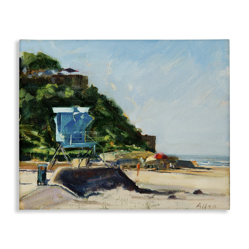«Beach Guard Tower», art mural par Geoff Allen, H 30 po x l 40 po