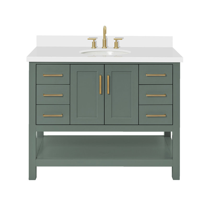 Magnolia Bath Vanity Oval Basin S043SWQ, Vintage Green