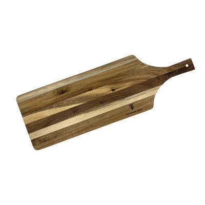 Planche de service en bois d'acacia de 24 pouces de long, pour le fromage, la viande, les légumes et les fruits