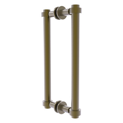 Contemporary Back to Back Shower Door Pull With Smooth Accents