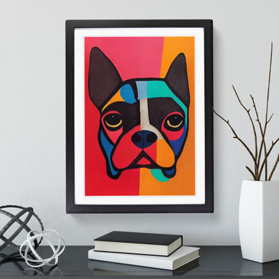 Pug Dog Abstract - Wall Art