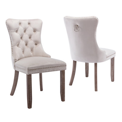 Atherton 52.5cm H Velvet Upholstered Parsons Chair
