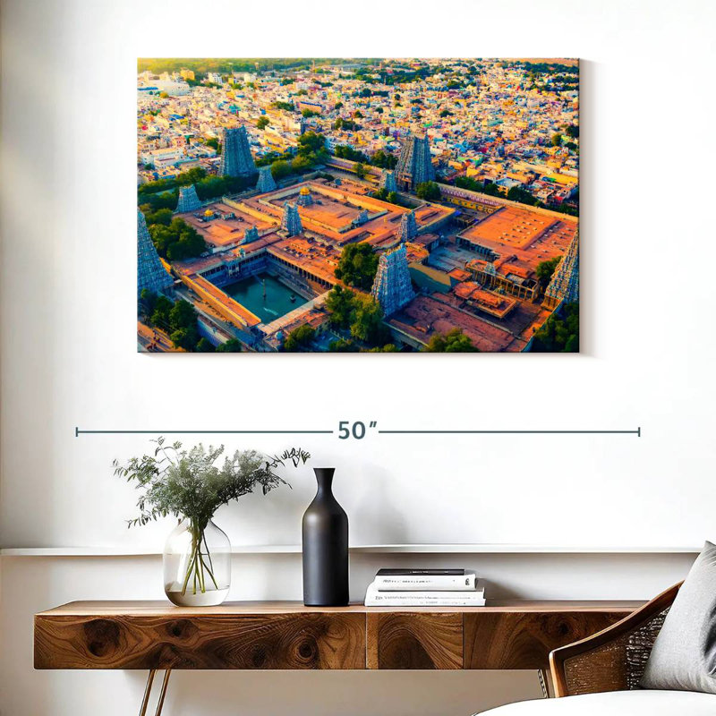 Adella Meenakshi Temple Complex, 26" H x 39" W