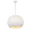 Lustre blanc mat 20,5 po