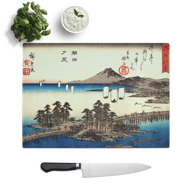 Tempered Glass a Sunset at Seta Chopping Board, 28.5 cm W x 20 cm L
