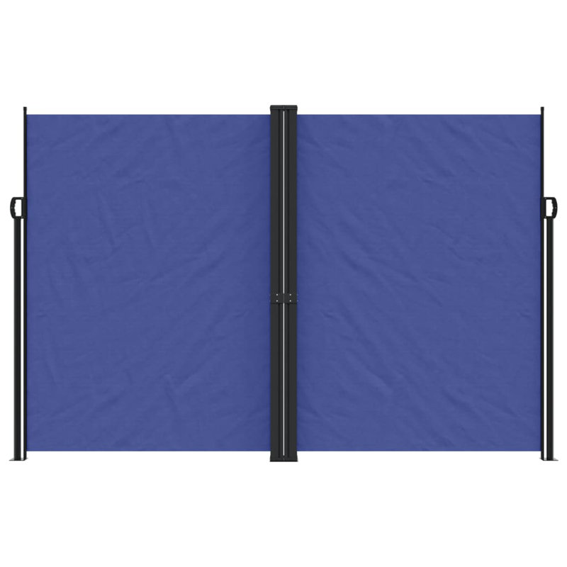 Symple Stuff Retractable Side Awning, Blue, 220cm H x 1200cm W