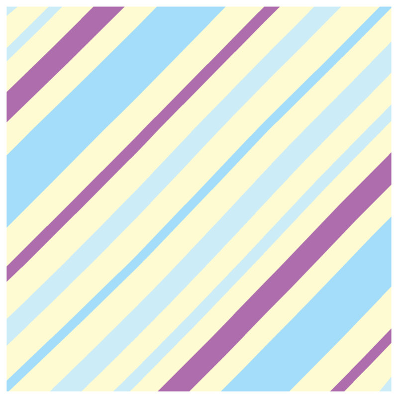 Tapisserie murale Diagonal Pastel Stripes, H 68 po x l 80 po avec 4 œillets