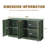 59" Fluted Buffet Cabinet with 4 Doors, Green-341262199