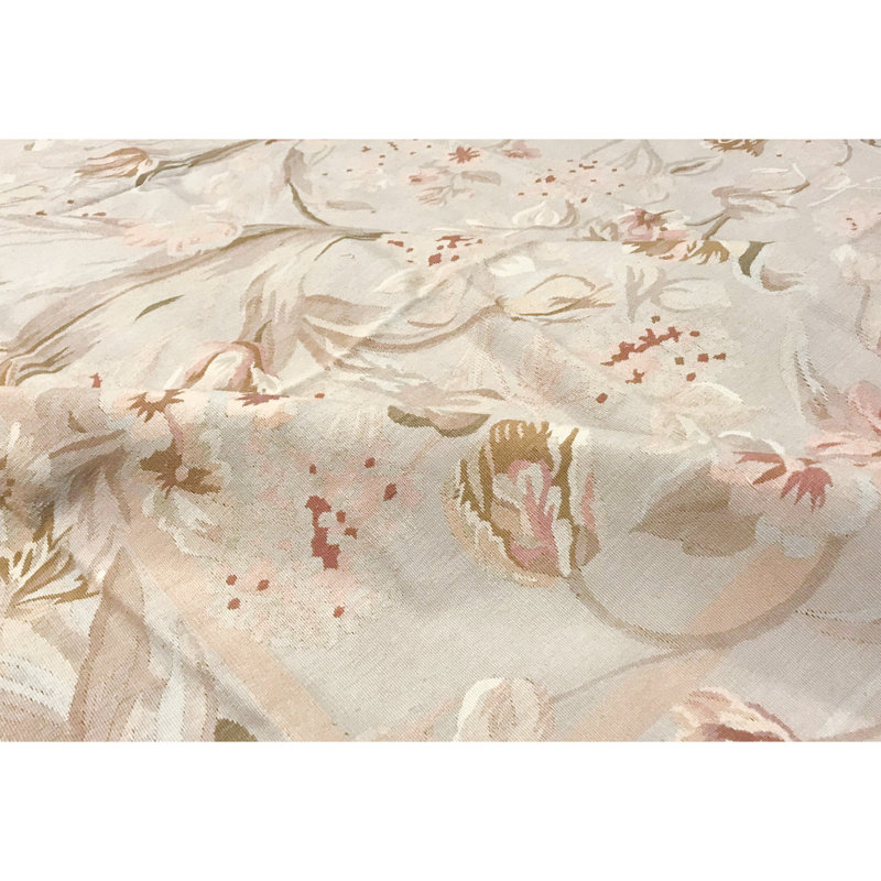 Hand-Knotted High-Quality Beige Area Rug