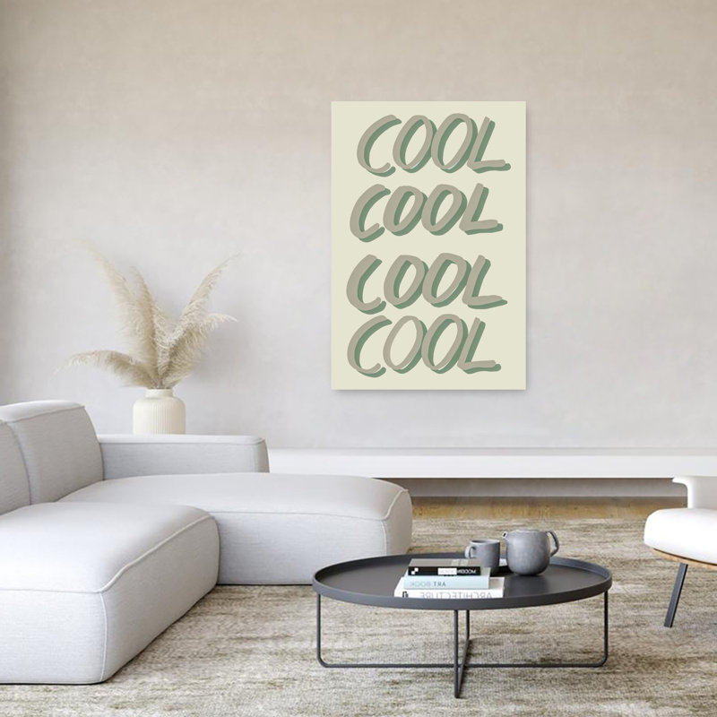 Cool Word Art Abstract Contemporary Wall Art Print by Pictufy Studio - Print, 152.4cm H x 101.6cm W