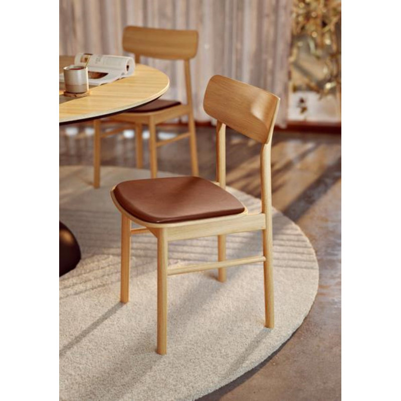 Soma Dining Chair, Brown, Oak