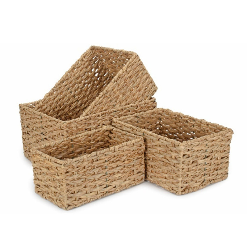 Beachcrest Home Alistair Wicker Decorative Basket