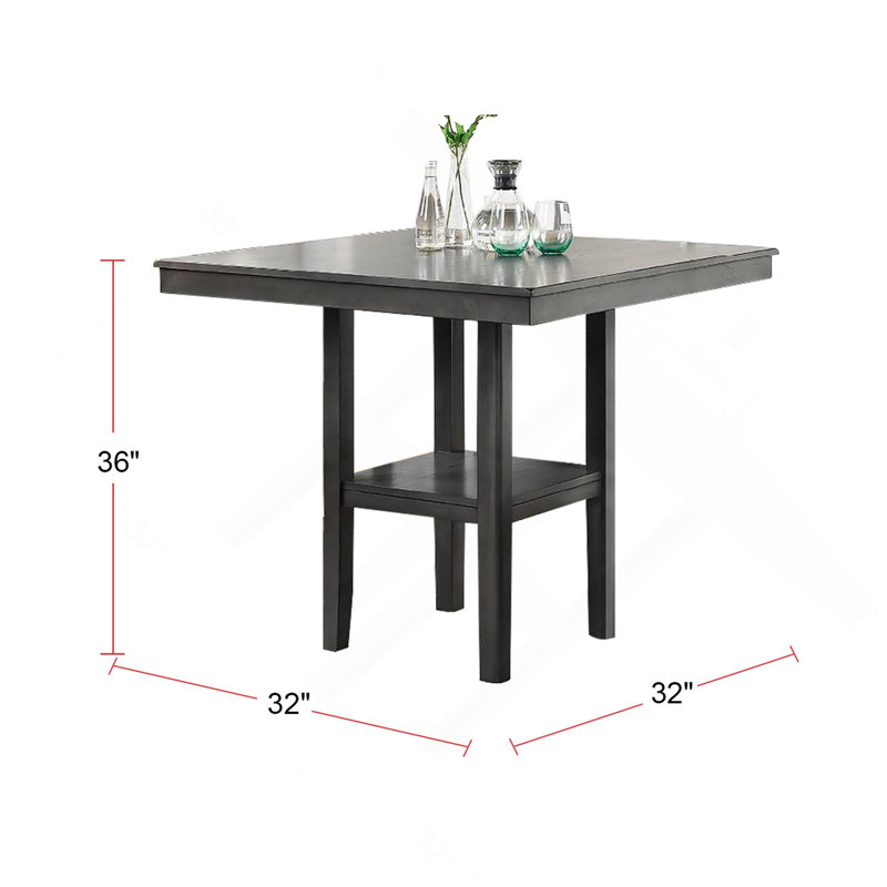 5 Piece Counter Height Dining Set In Grey