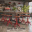 Tabouret pivotant en bois massif Jomarion